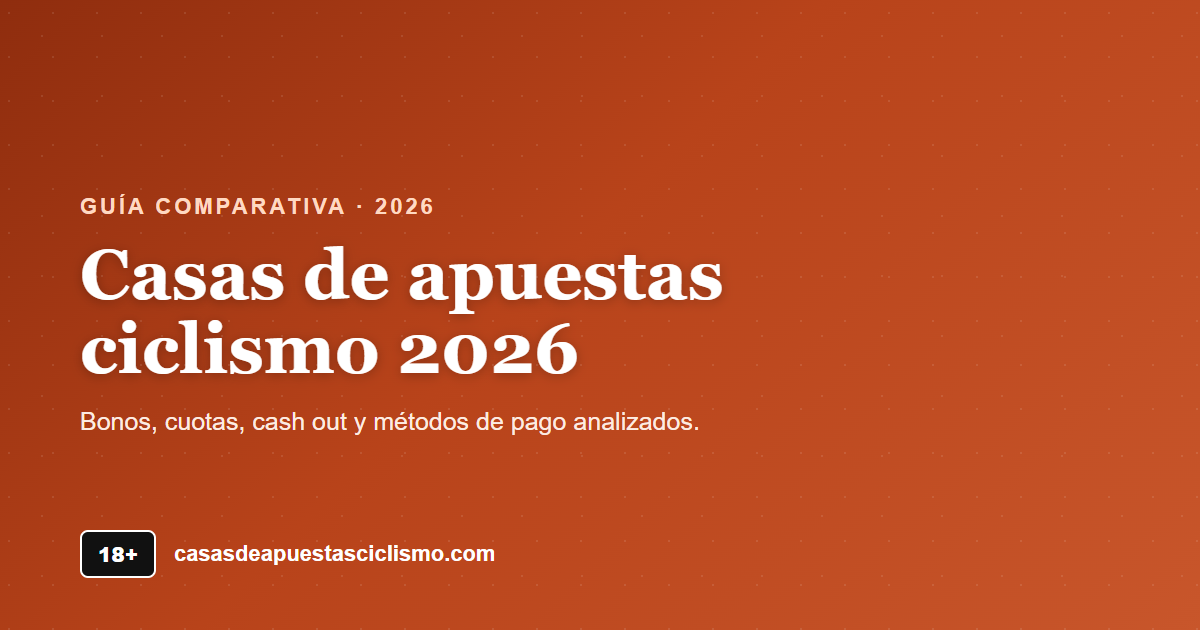 Casas de apuestas ciclismo